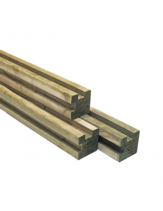 POTEAU BOIS ANGLE 9X9X270...