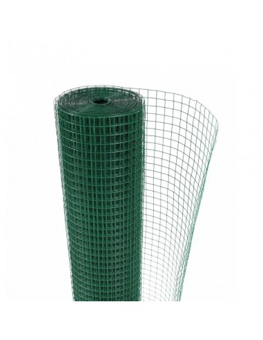 Grillage plastifié vert H 100 cm Ø13mm L 10 mètres
