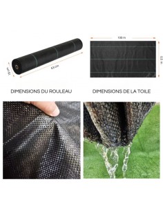 TOILE DE PAILLAGE L.100m...