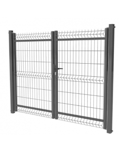 PORTAIL GRIS GRILLAGE H 120...