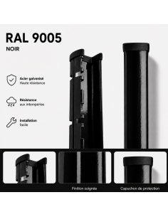 EDELFIX 270 CM NOIR  non...