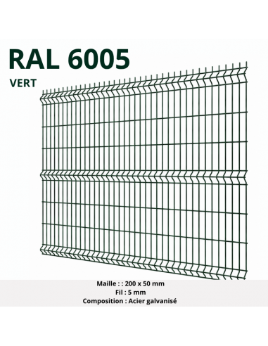 PANNEAU 193 X 250  VERT  Fils 5/5