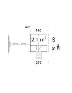 TOBY SET 2.1 m²  16 mm 2